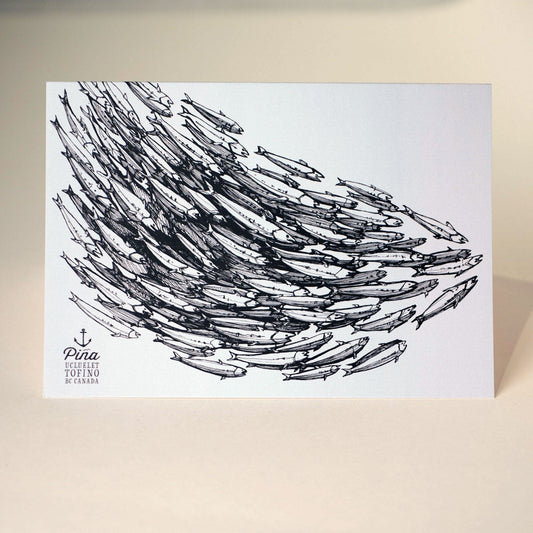 Fish School Greeting Card