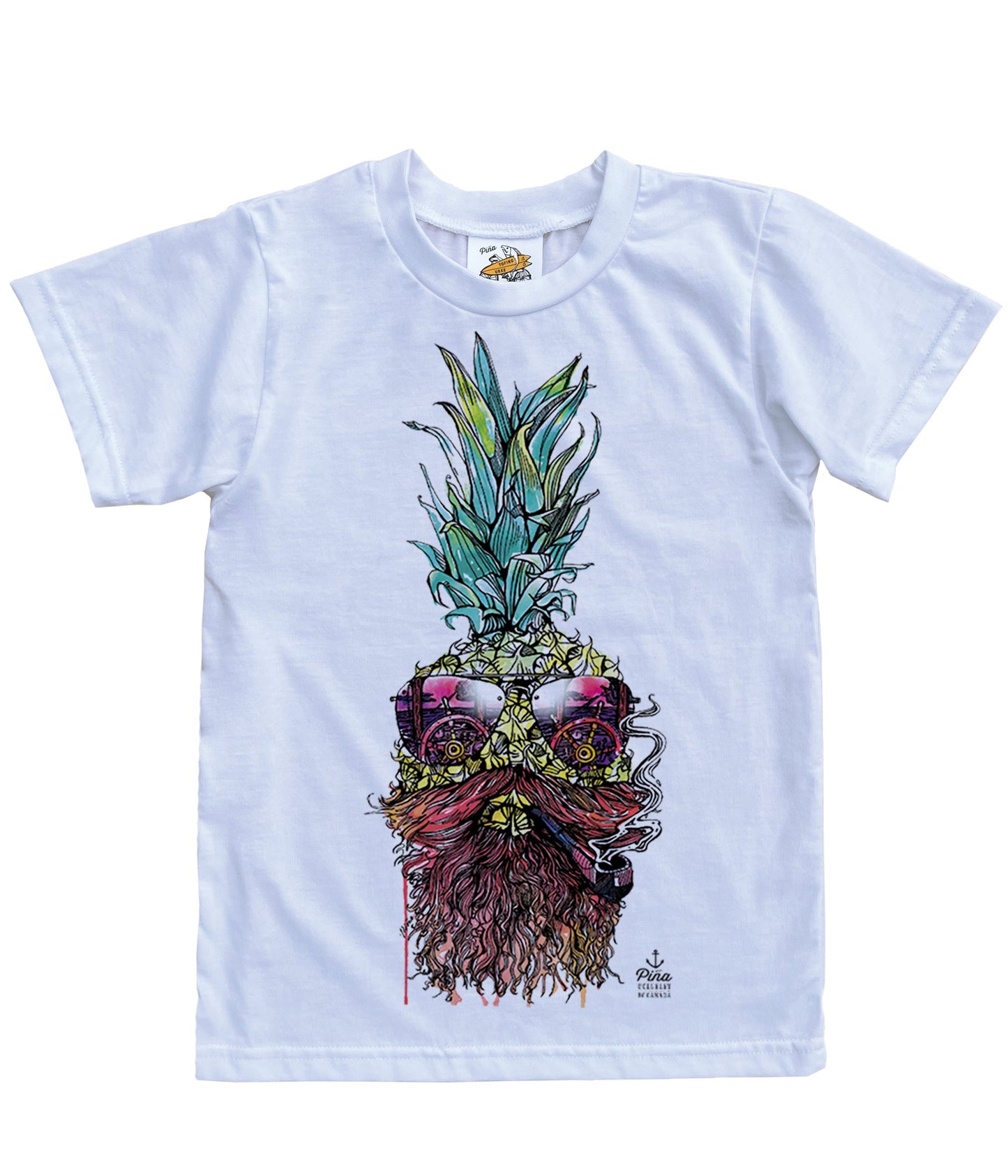 Captain Piña in Colour Organic Cotton Kids Tee