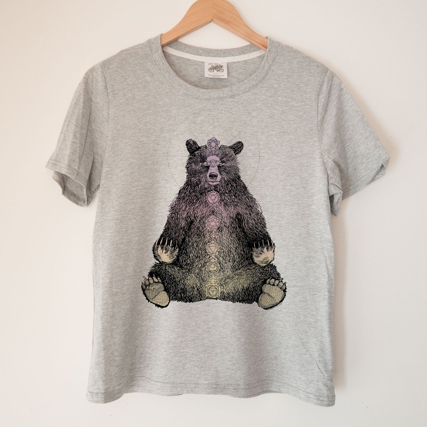 Kundalini Bear in Colour Kennedy Lake Ladies Organic Cotton Tee