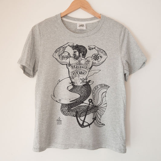 Merman in Black Kennedy Lake Ladies Organic Cotton Tee