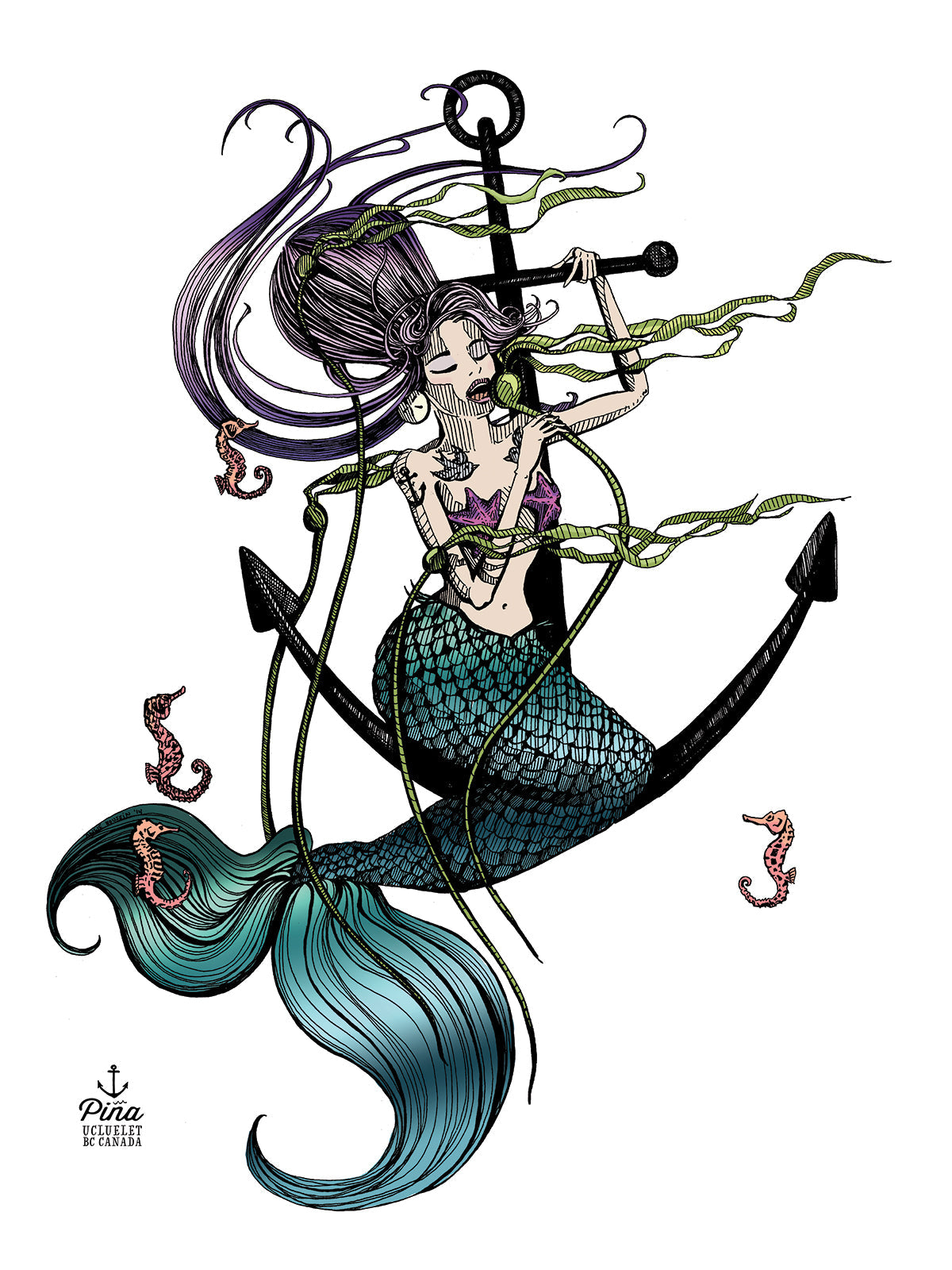 Mermaid Singing Design