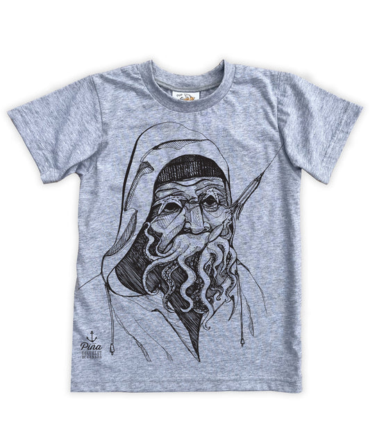 Old Salty in Black Organic Cotton Kids Tee