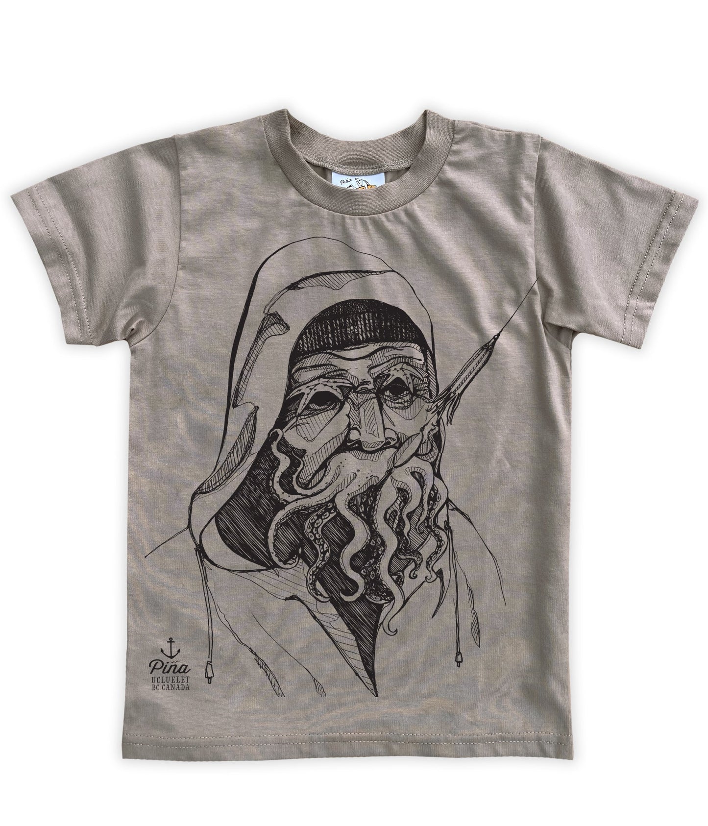 Old Salty in Black Organic Cotton Kids Tee