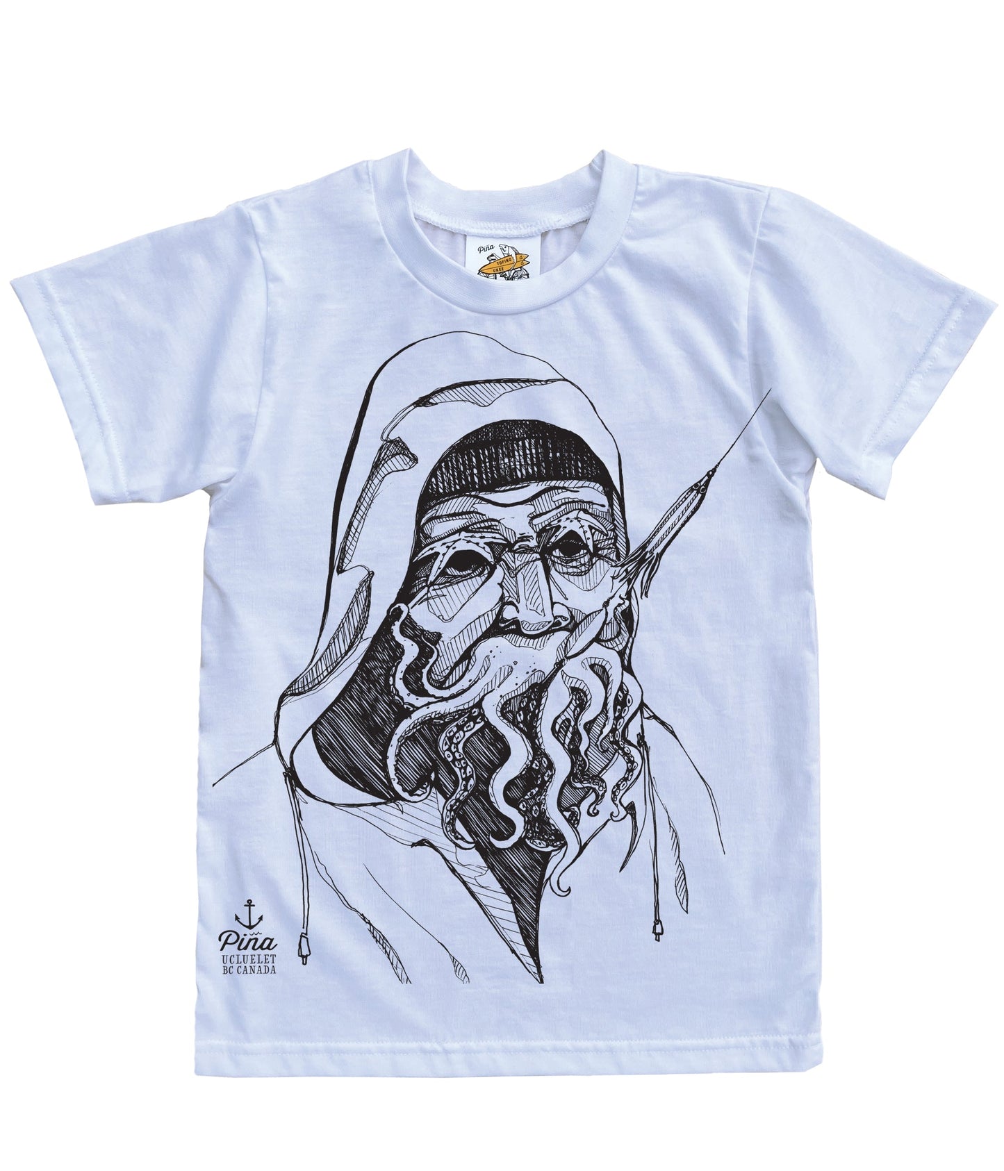 Old Salty in Black Organic Cotton Kids Tee